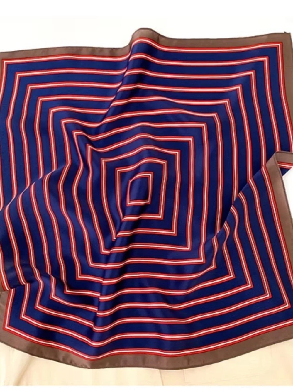 Stripes Silk Scarf Bandana | Geometric Lines